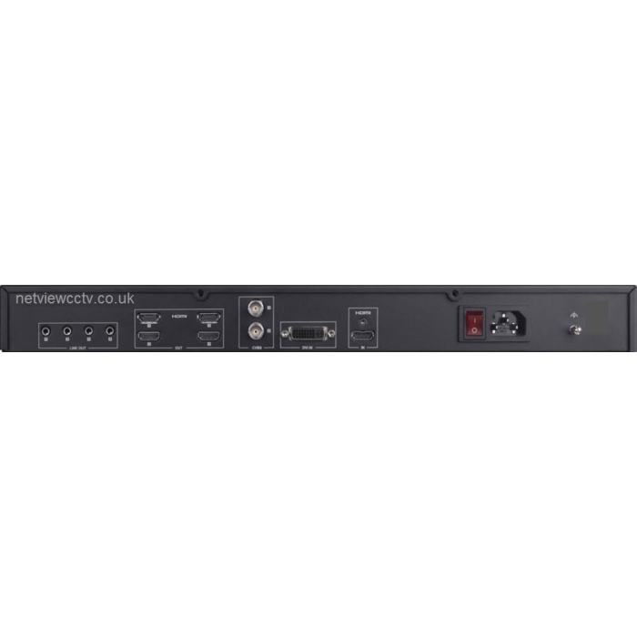 4xHDMI DS-6904UDI(B) 8ch@8MP Hikvision 4K Decoder Back