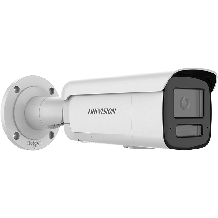 Hikvision DS-2CD2T86G2H-IS2U/SL 4K 8MP 4mm AcuSense Darkfighter IP Bullet Camera with Siren/Strobe/Mic/Speaker WHITE