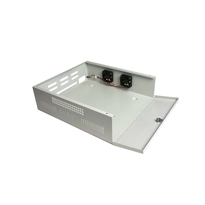 Haydon Large Lockable Steel DVR NVR Enclosure with Fans 565*510*170mm LDVR3-F