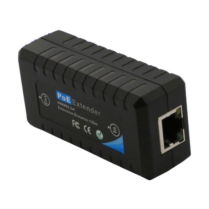 1 Port PoE Extender 120m Repeater, Single port PnP PoE Extender