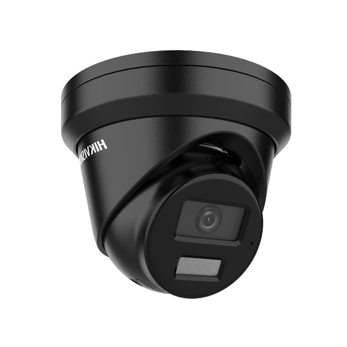 Hikvision DS-2CD2346G2H-IU 4MP 2.8mm Black Darkfighter AcuSense IP Turret Camera with Built-In Microphone