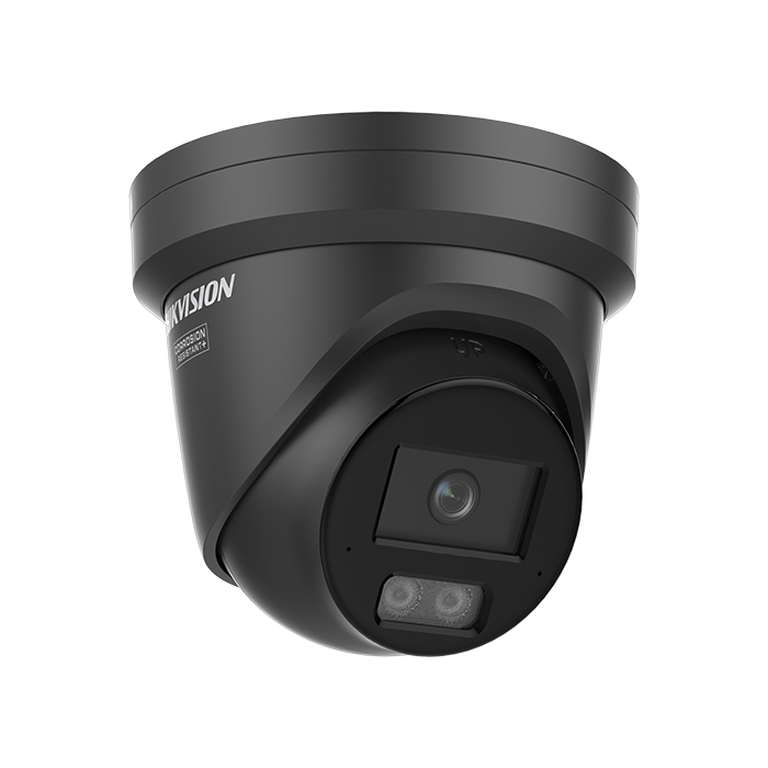 Hikvision 4MP DS-2CD2347G3 & 8MP DS-2CD2387G3 ColorVu 3.0 Gen3 Network IP Turret Camera in white, right View