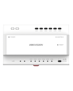 2~Wire DS-KAD706Y-S Hikvision 6-port IP Video/Audio Distributor without-power-out