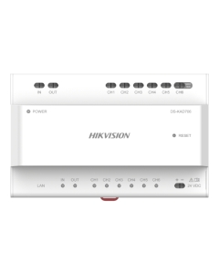 Hikvision DS-KAD706Y 2~Wire 6-port IP Video/Audio Distributor with power out