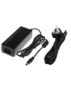 [1-Way] 52v DC 2.3Amp (120W) Power Supply with UK Power Cord for PoE / PoC