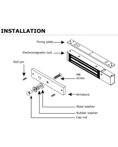 CDVI C3S11 Internal Mortice 300kg Single Door Magnetic Lock