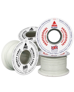 CQR 100m Intruder Alarm Cable CCA 8-Core WHITE