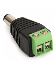 Male 2.1mm Power Connectors Jacks for CCTV Cameras Balun 12v & 24v Professional