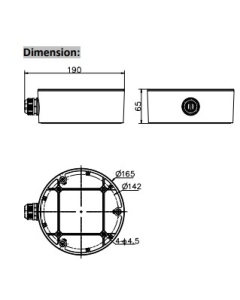 Hikvision DS-1280ZJ-DM26 Junction Box Bracket