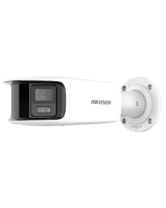 Hikvision DS-2CD2T87G2P-LSU/SL 8MP Panoramic ColorVu 180° IP Bullet Camera with Strobe & Audio WHITE