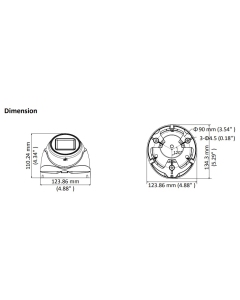 5MP DS-2CE79H8T-AIT3ZF Hikvision Motorized Lens Ultra-Low Light Turret Camera
