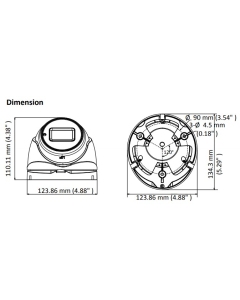 8MP (4K) DS-2CE79U1T-IT3ZF Motorized Lens Turret Camera with 60m IR