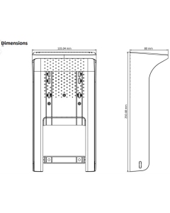 Hikvision DS-KAB671-S Protective Rain Shield for DS-K1T671 & DS-K1T671T Terminals