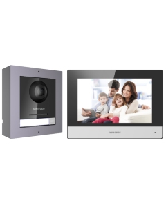 Hikvision DS-KIS602(B) Modular IP Video Intercom Kit with 7" Touchscreen