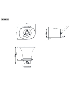 Hikvision DS-PA0103-B IP PoE Powered Horn Speaker - EOL
