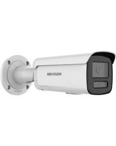 Hikvision DS-2CD2T47G3-LIS2UY/SL 4MP G3 Hybrid 2.8mm 111° Bullet IP Camera with Mic, Spk, A&A I/O, WHITE