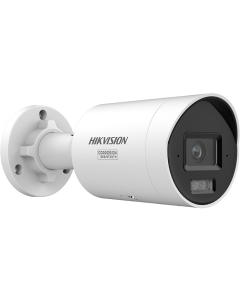 Hikvision DS-2CD2047G3-LI2UY 4MP G3 Hybrid 2.8mm 111° Mini Bullet IP Camera with Mic in WHITE