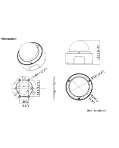 4MP IDS-2CD7146G0-IZS DeepinView Darkfighter AI 2.8~12mm Internal Dome