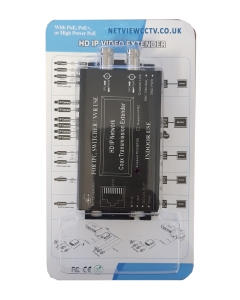 2CH IP over Coax Extender. Long-Range PoE & PoE+ CCTV distance up to 2500m