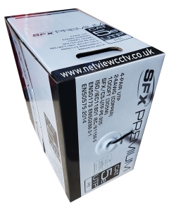 SFX 305m Cat5e Premium UTP Cable Solid Copper PVC Grey