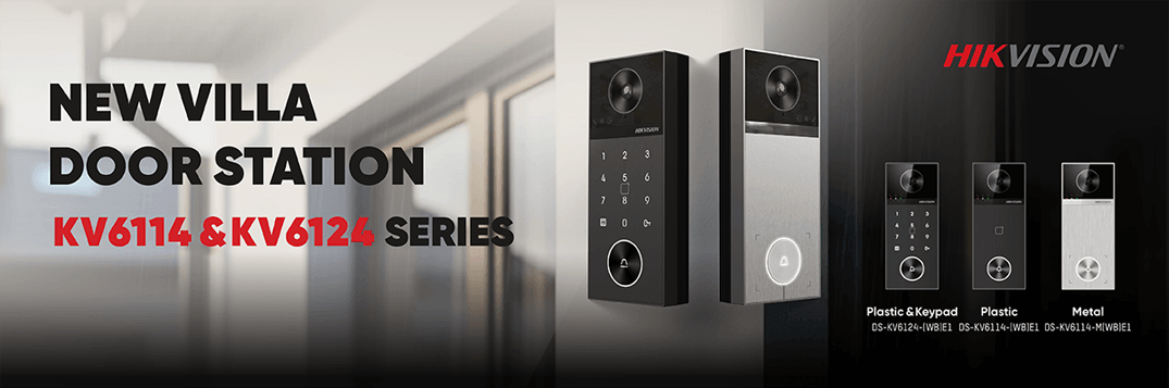 New Hikvision 4MP Villa Door Stations KV6114 & KV6124 Series