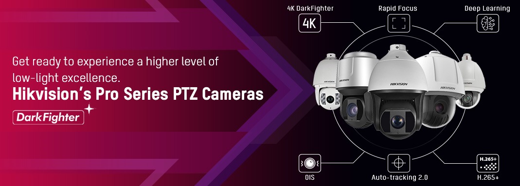 Full Range of Hikvision PTZ Pan-Tilt-Zoom Cameras
