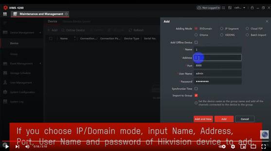 How to Add Hikvision IP Cameras on iVMS-4200 & Create Groups