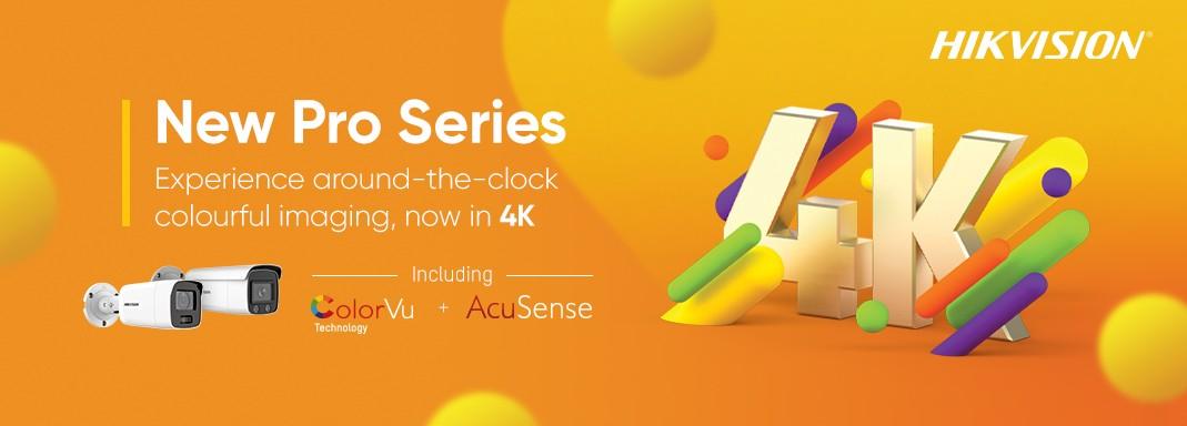 Hikvision releases new Pro Series with 4K as well as ColorVu & Acusense technology