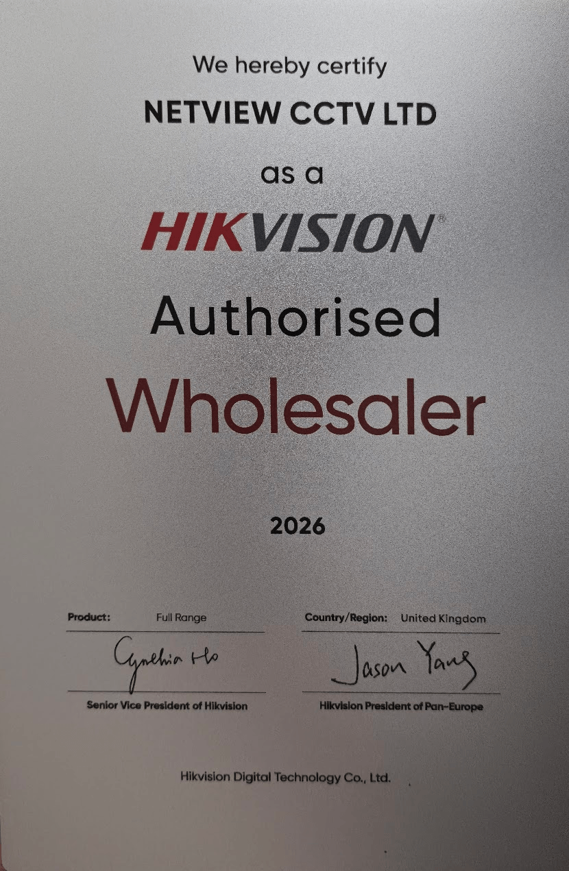 Hikvision Authorised Wholesaler Certificate 2026